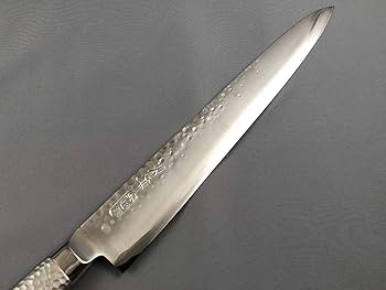 刀舟 鎚目 SS超鋼 牛刀 21cm オールステンレス モナカハンドル 研ぎ済み 刀舟 鎚目 SS超鋼 牛刀 21cm オールステンレス モナカハンドル